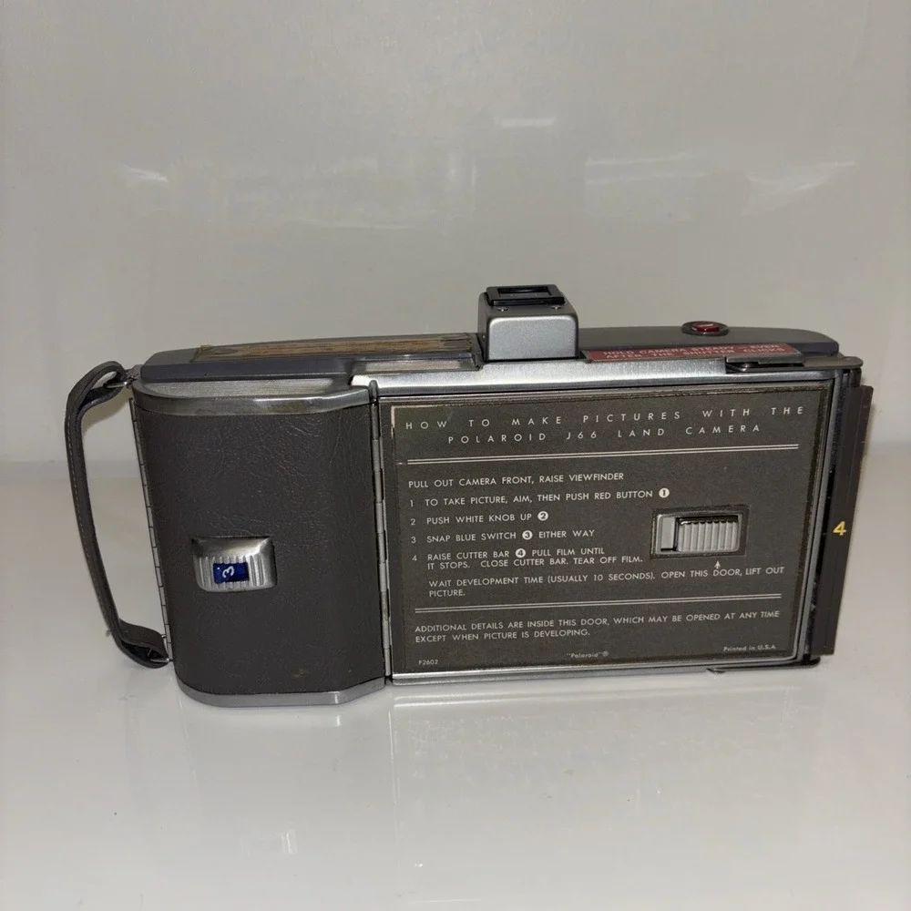 Polaroid Electric Eye Land Camera Model J66 In Original Case With Flash And More